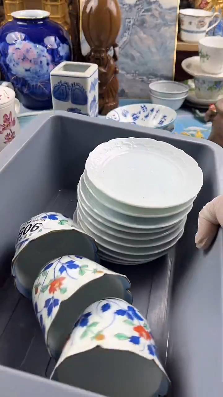 瓷片梨**人英歌瓷器满28包邮