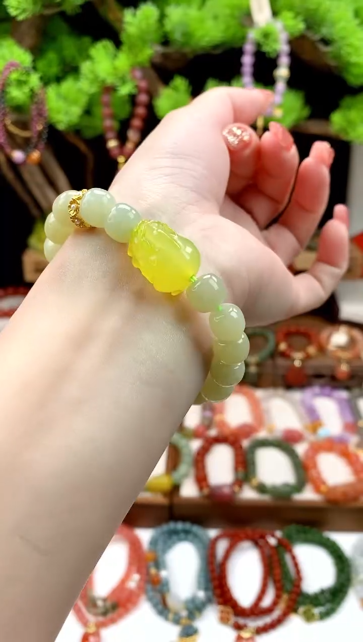 【闪购商品】和田玉手饰合金黄貔貅