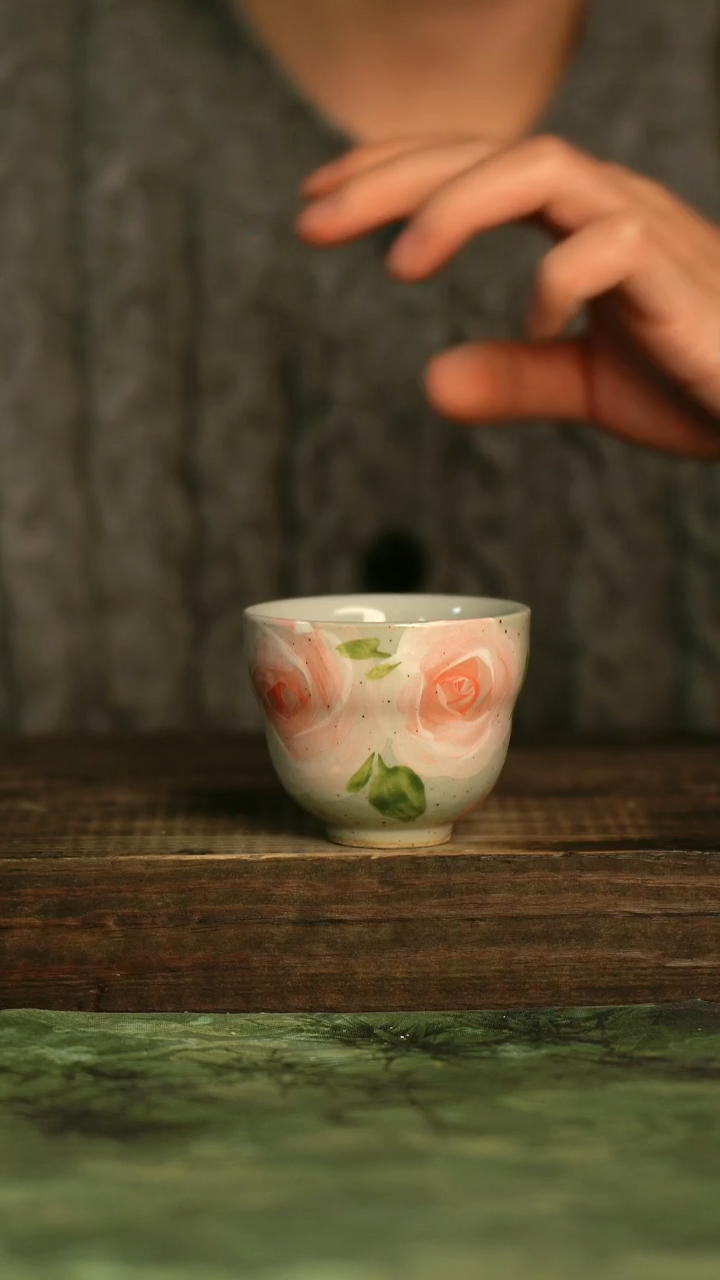 釉下彩手工手绘瓷器青诗集手工手绘瓷器