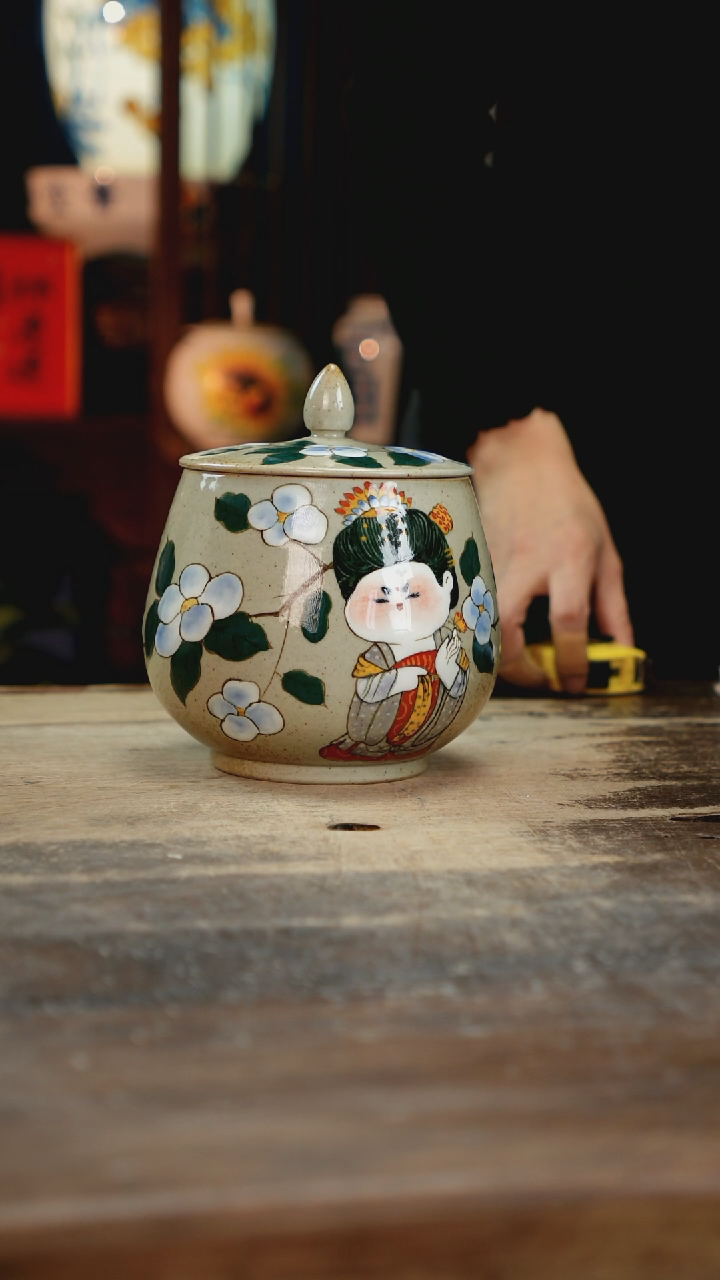 【闪购商品】瓷片景德镇纯手工釉下彩精品花瓶