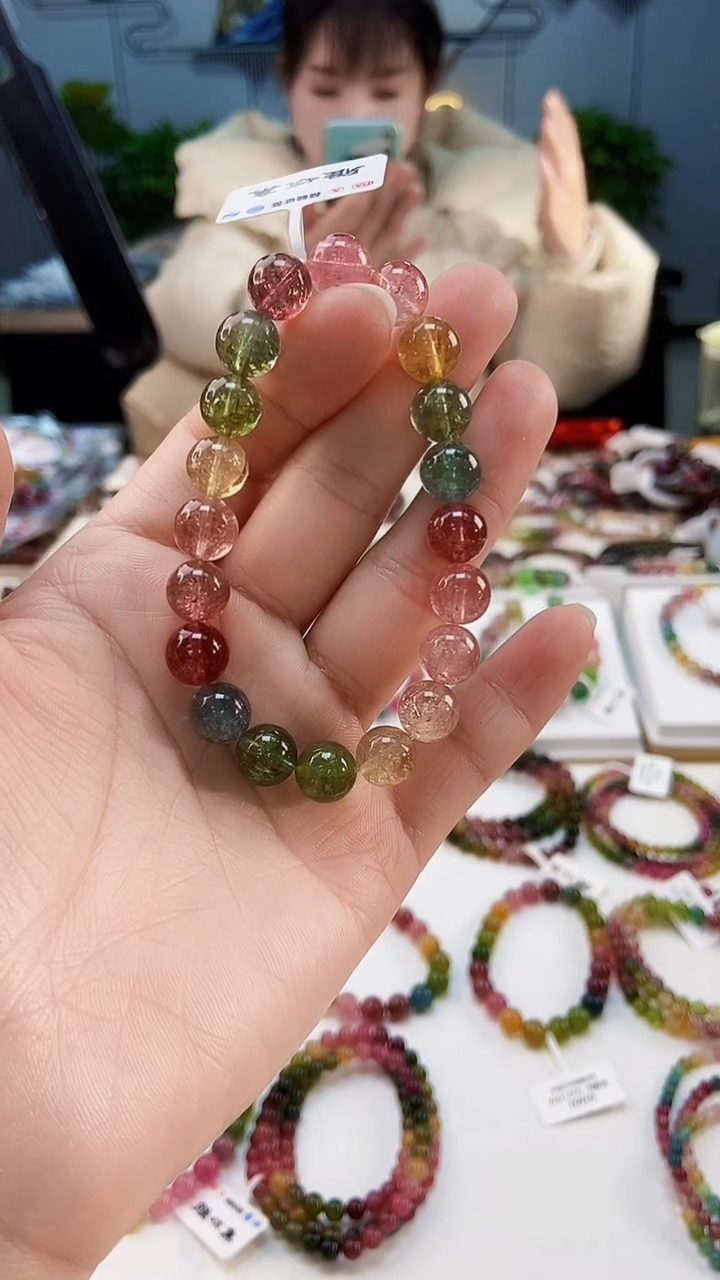 【闪购商品】碧玺手链未镶嵌G2251单圈颜色微差发1 