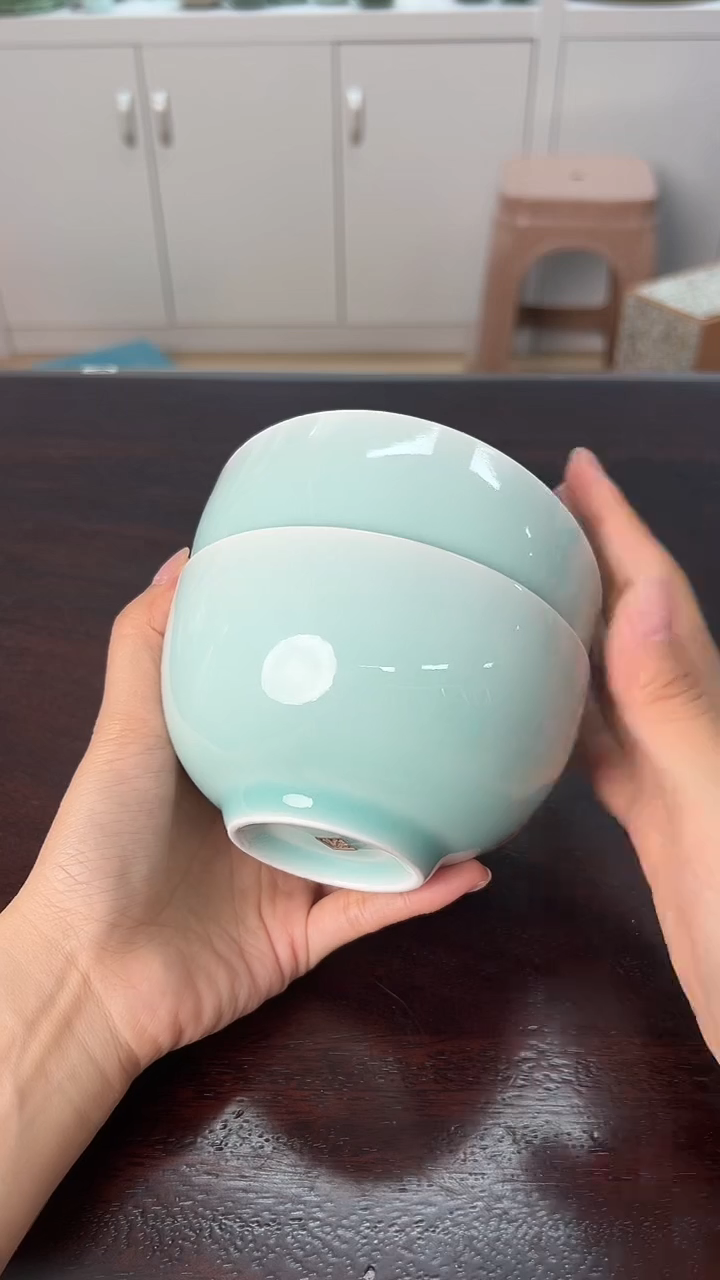 龙泉云间青瓷小米茶器
