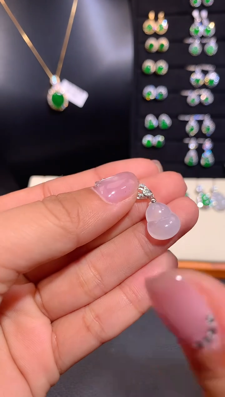 【闪购商品】翡翠颈饰银S925镶嵌多样性