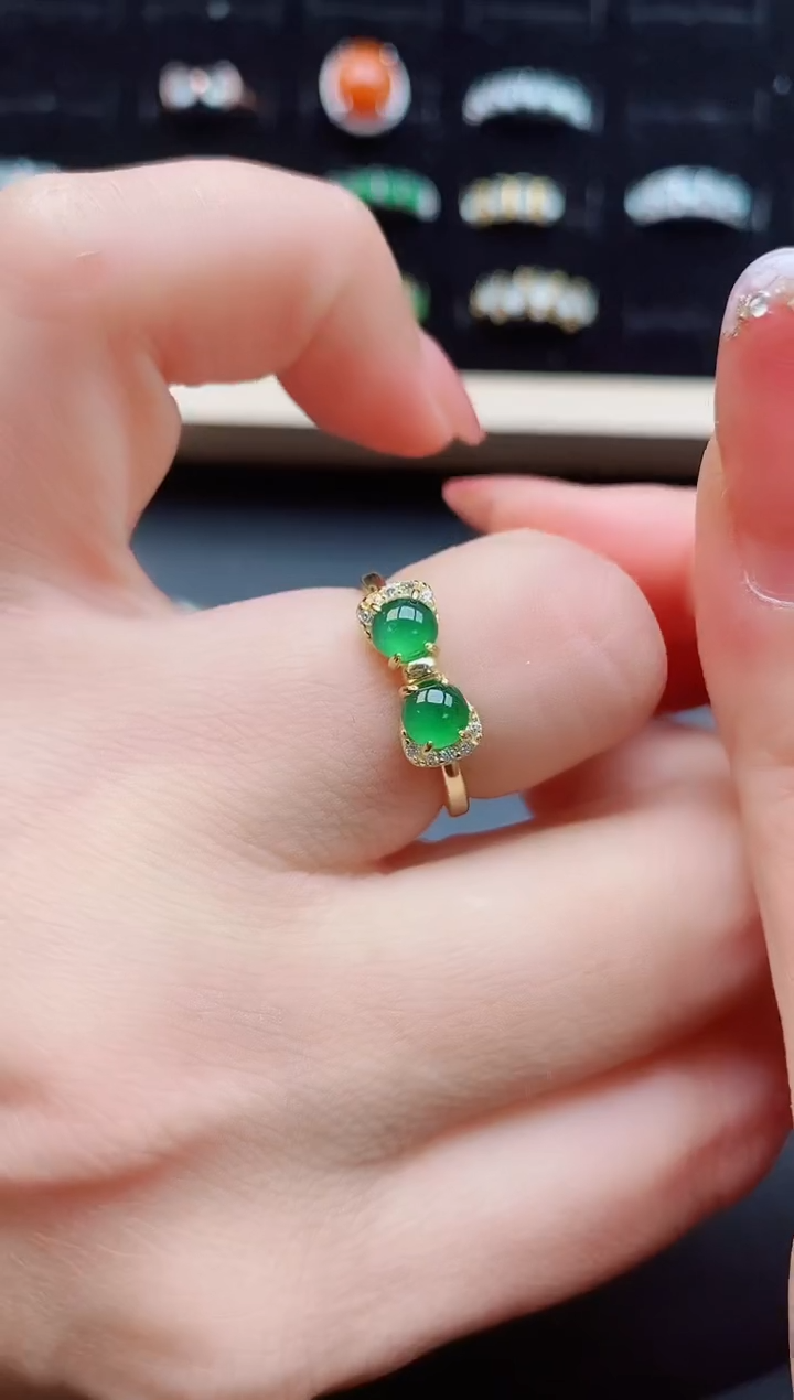 【闪购商品】翡翠戒指银S925镶嵌1212