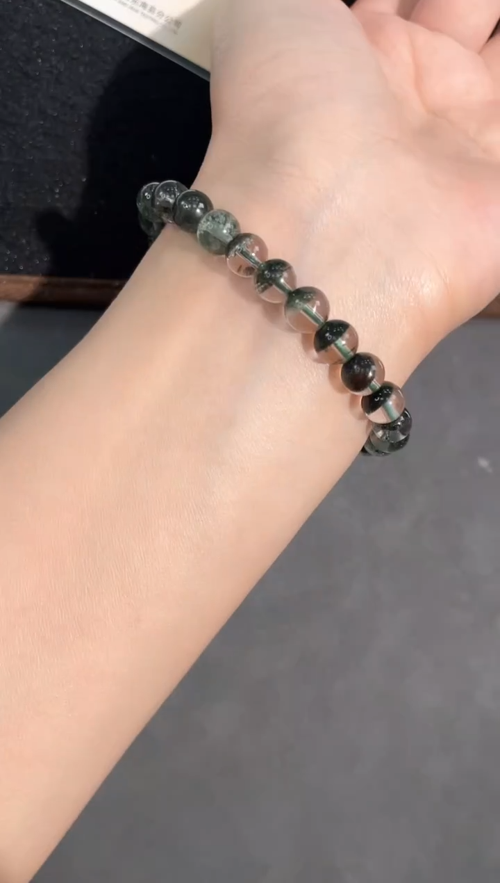 【闪购商品】水晶手链未镶嵌49号绿幽灵单圈7mm