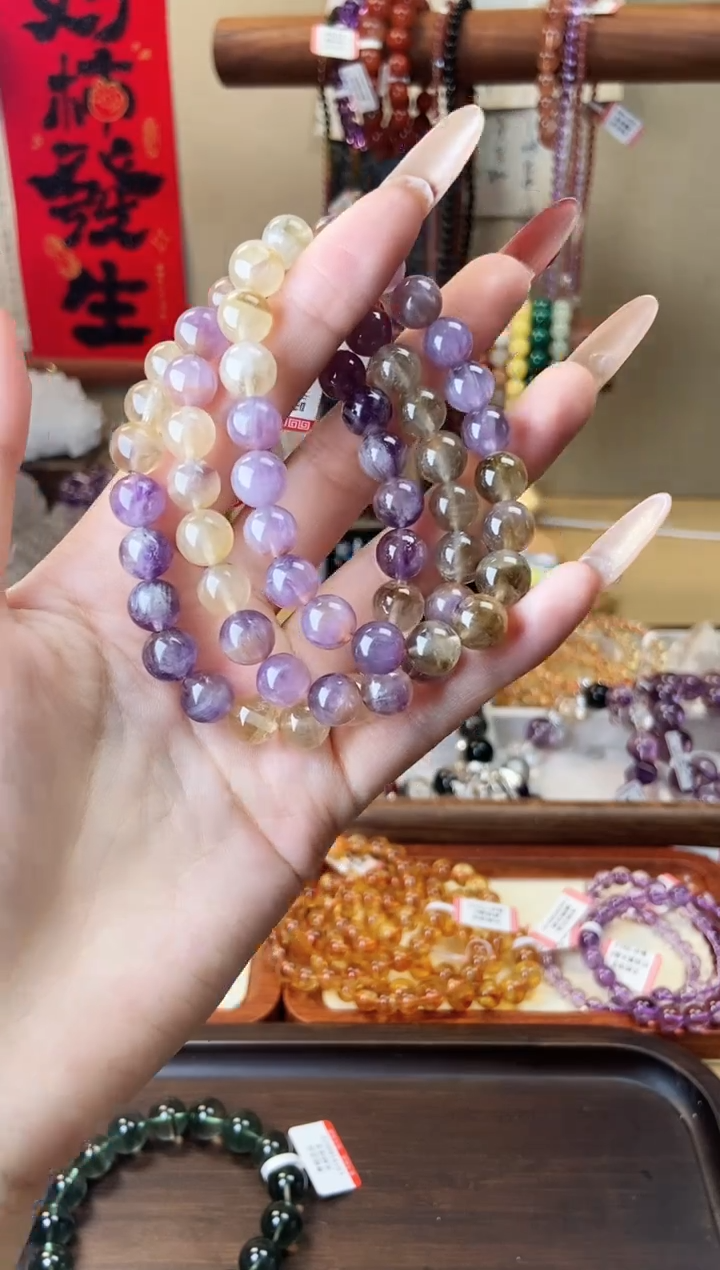 【闪购商品】水晶手链未镶嵌9mm芬达极光23