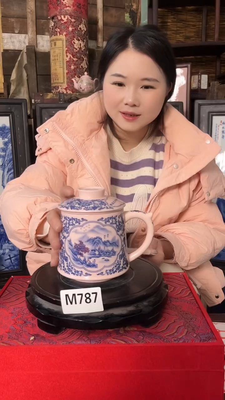 摆件陶景德镇陶瓷摆件M787