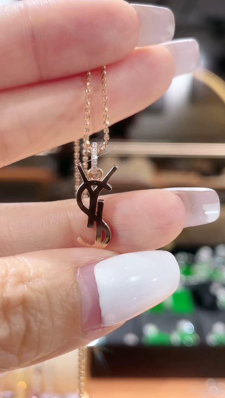 【闪购商品】钻石吊坠(不含链)18K金镶嵌吊坠