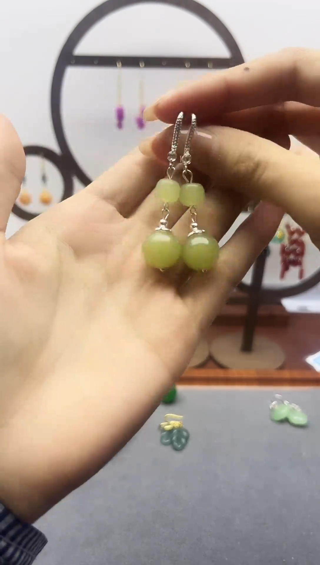 未镶嵌和田玉耳饰112600