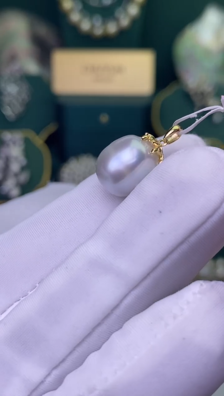 【闪购商品】海水珍珠颈饰银S925镶嵌1