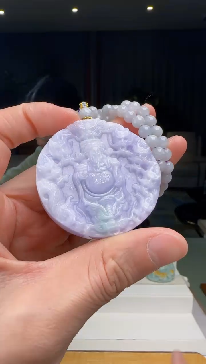 【闪购商品】翡翠吊坠(赠链)未镶嵌DY@@960Q3J10702M