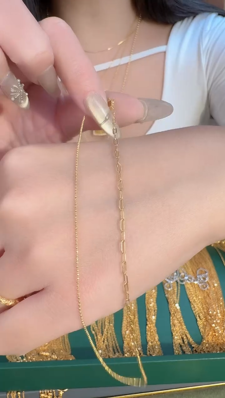 45cmAB切面珠卡链时尚款 1.75