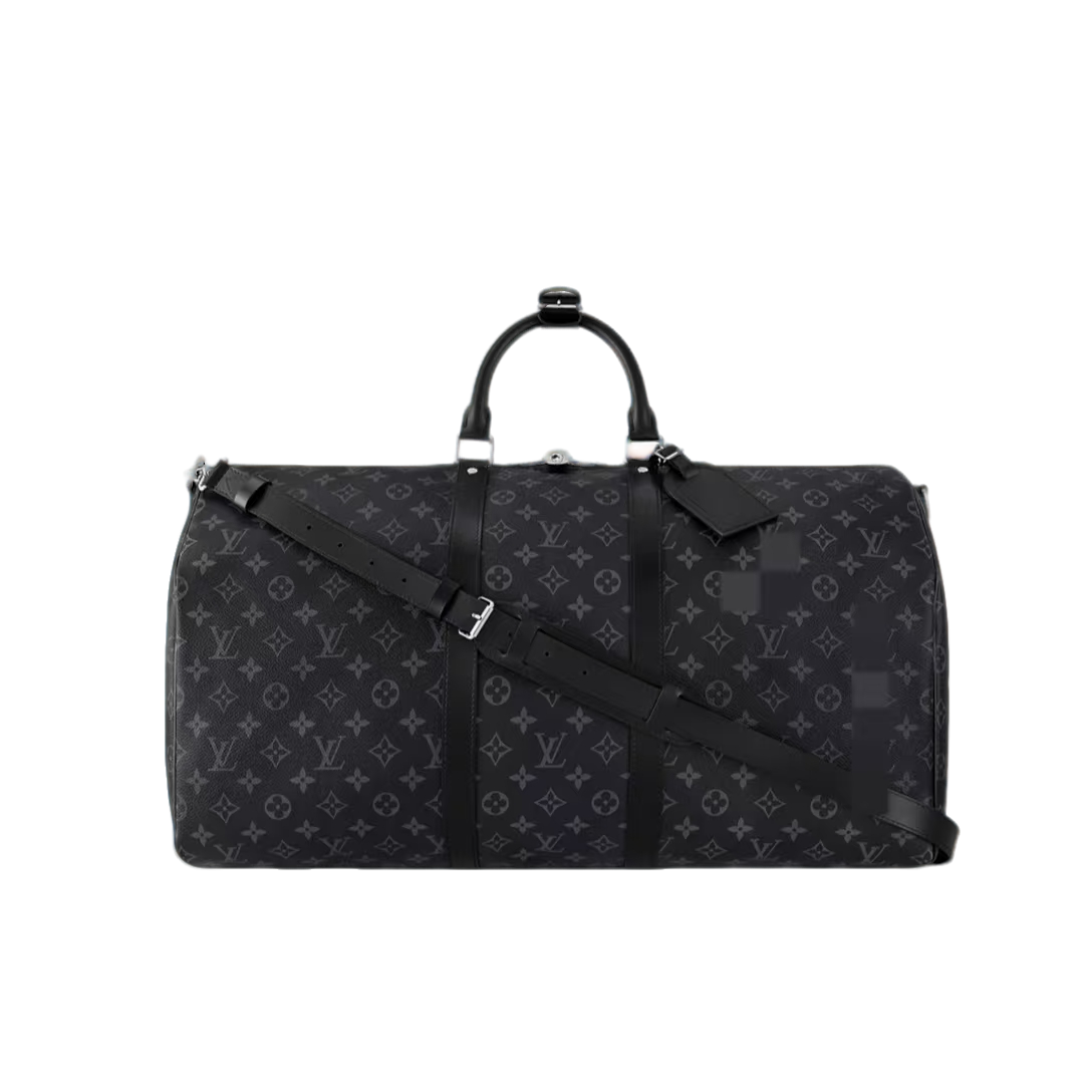 95新 LouisVuitton/路易威登 安洁利 LV黑色 keepall55 旅行袋