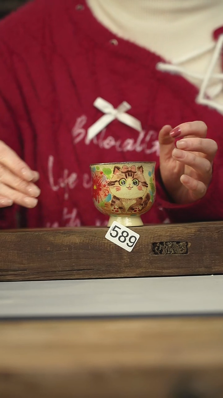 设计师手作款迷糊手绘主人杯