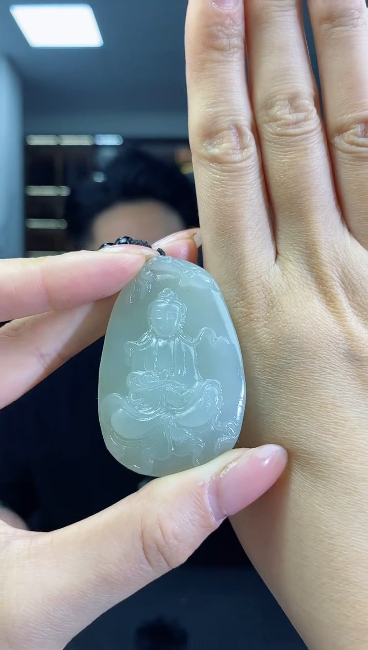 【闪购商品】和田玉颈饰未镶嵌观音清货2