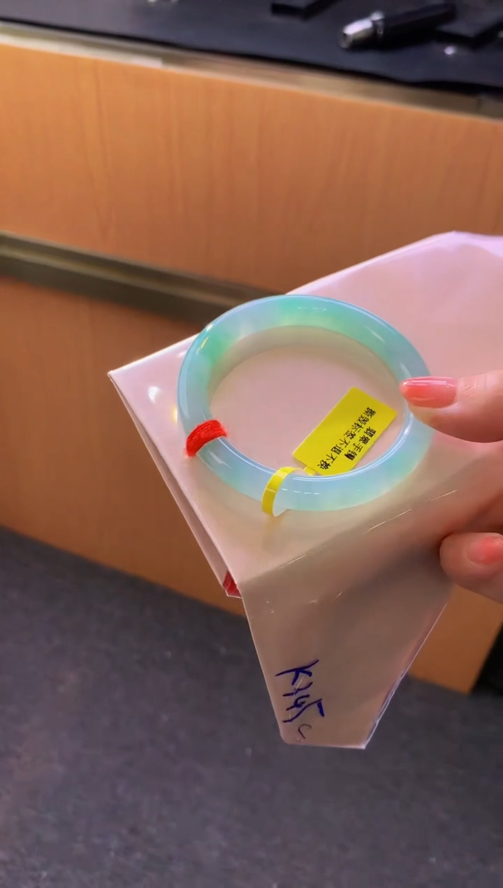 未镶嵌手镯翡翠-K345圈口 54.2