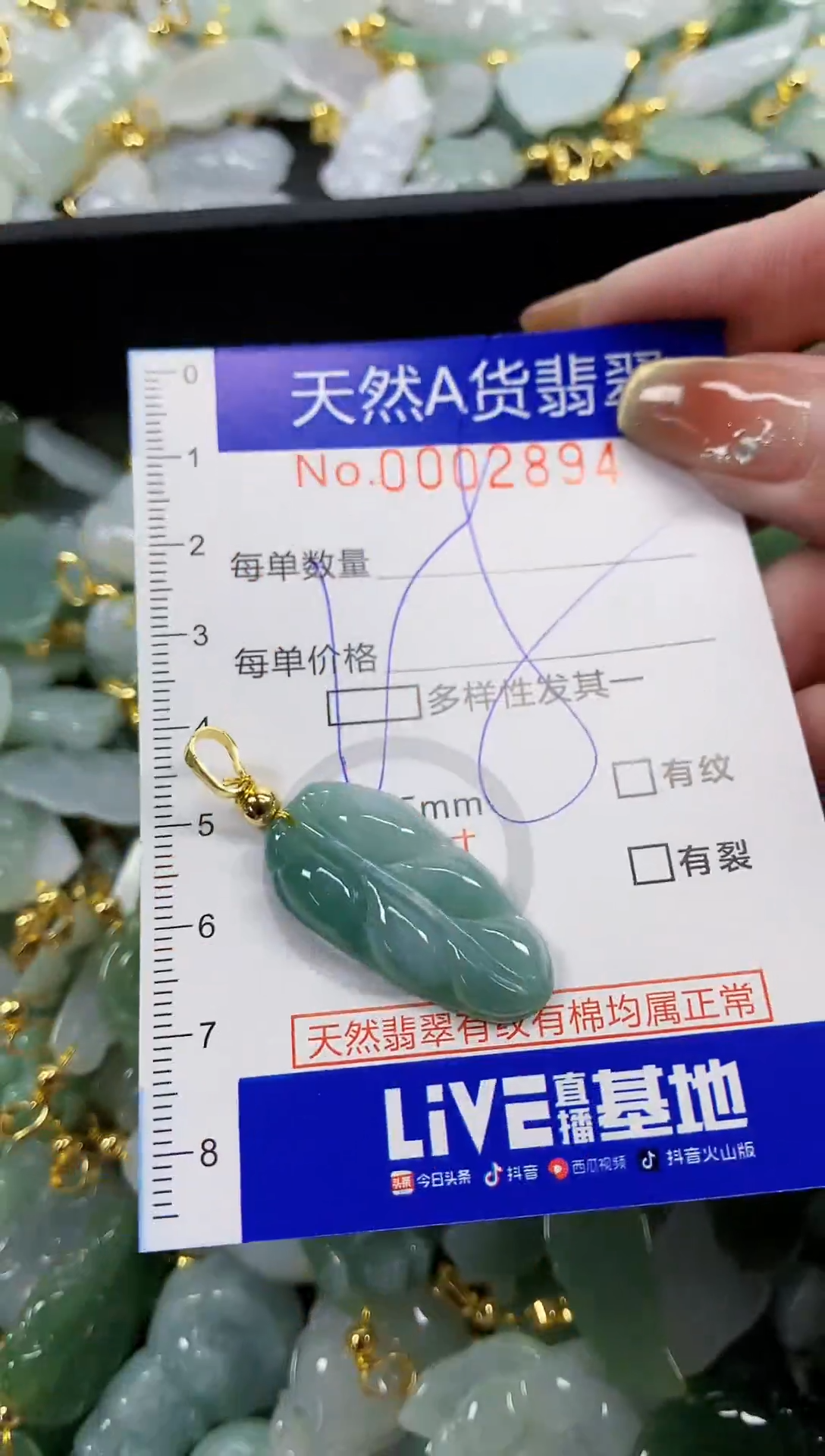 颈饰未镶嵌翡翠天然A货翡翠