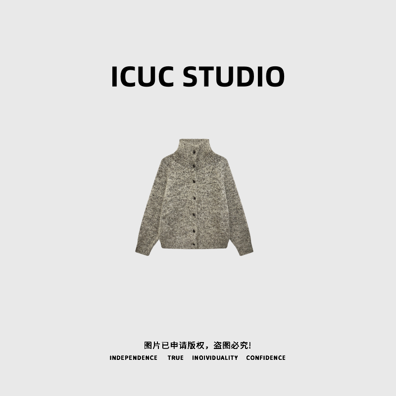 ICUC STUDIO-" 费尔岛" 100%羊毛老钱风高级感针织衫毛衣8889