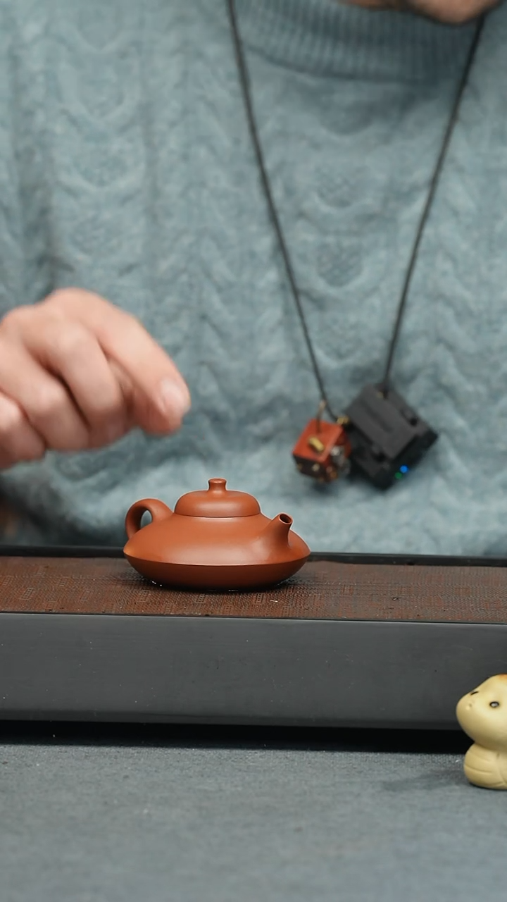 【闪购商品】紫砂茶壶五堂 阿曼陀室-合欢-朱泥