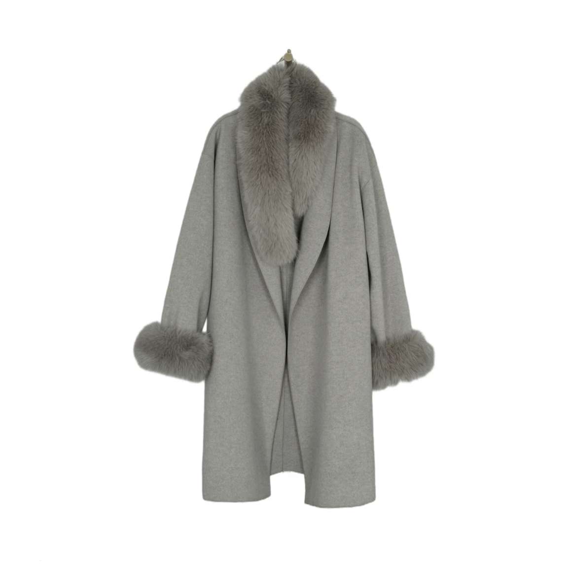 【非儿专属】加内胆冬季慵懒韩版气质百搭长短款羊毛大衣外套可拆卸