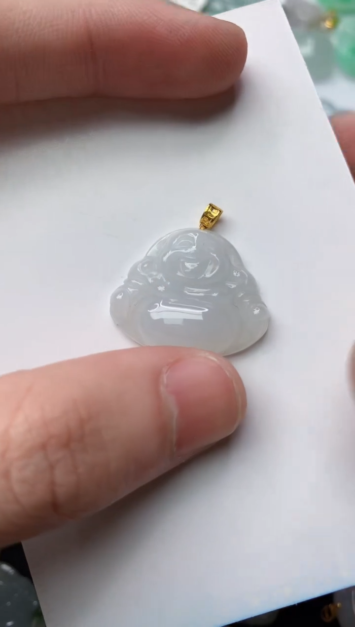 【闪购商品】翡翠颈饰18K金镶嵌78............