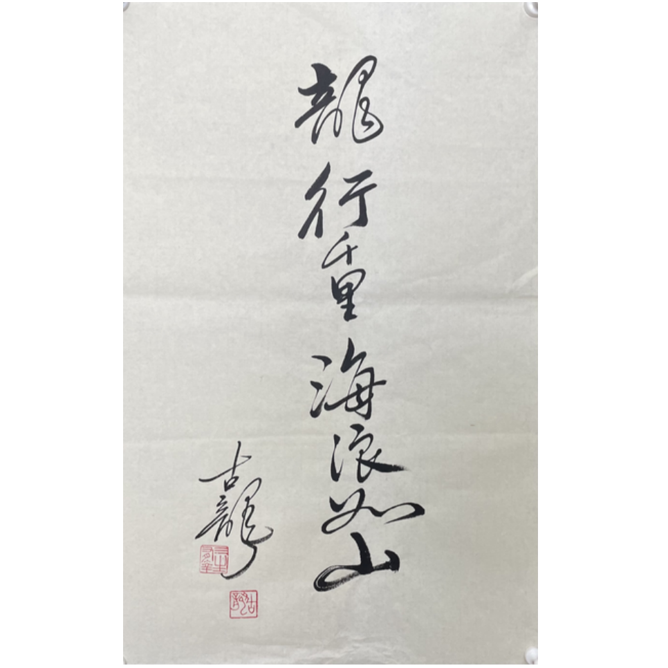 G-R-2835 古龙 书法 70cm*45cm 软片