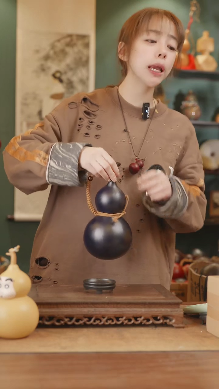 【闪购商品】148号精品天然大漆工艺防渗内胆酒葫芦~