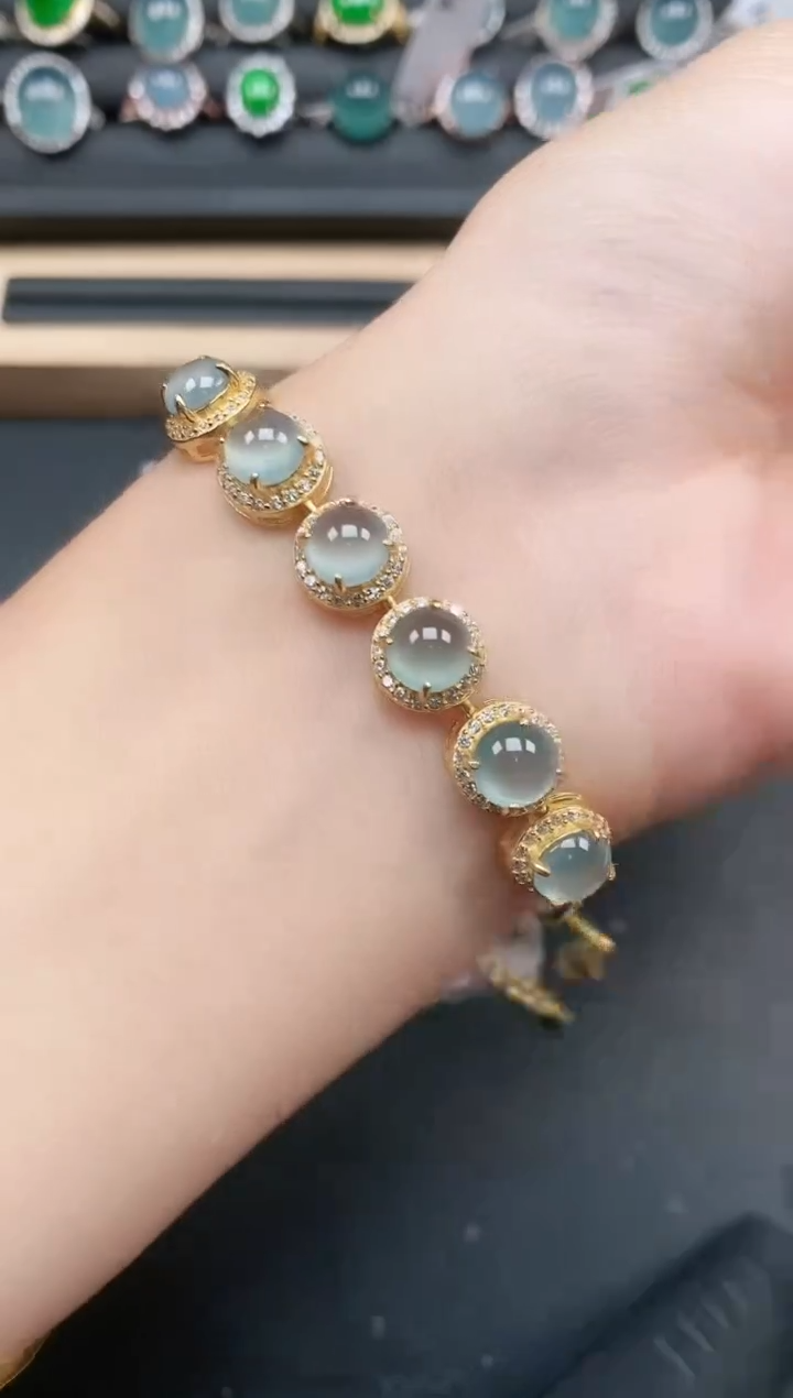 翡翠戒指银S925镶嵌11111
