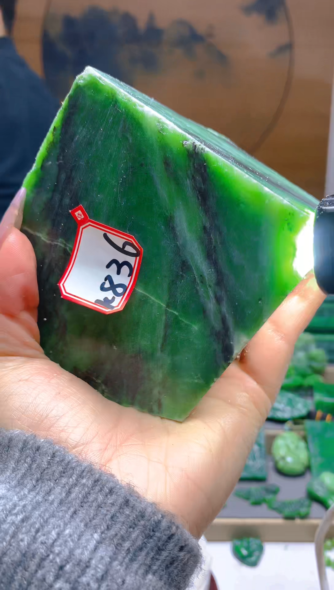 【闪购商品】和田玉（碧玉）珠宝半成品未镶嵌1