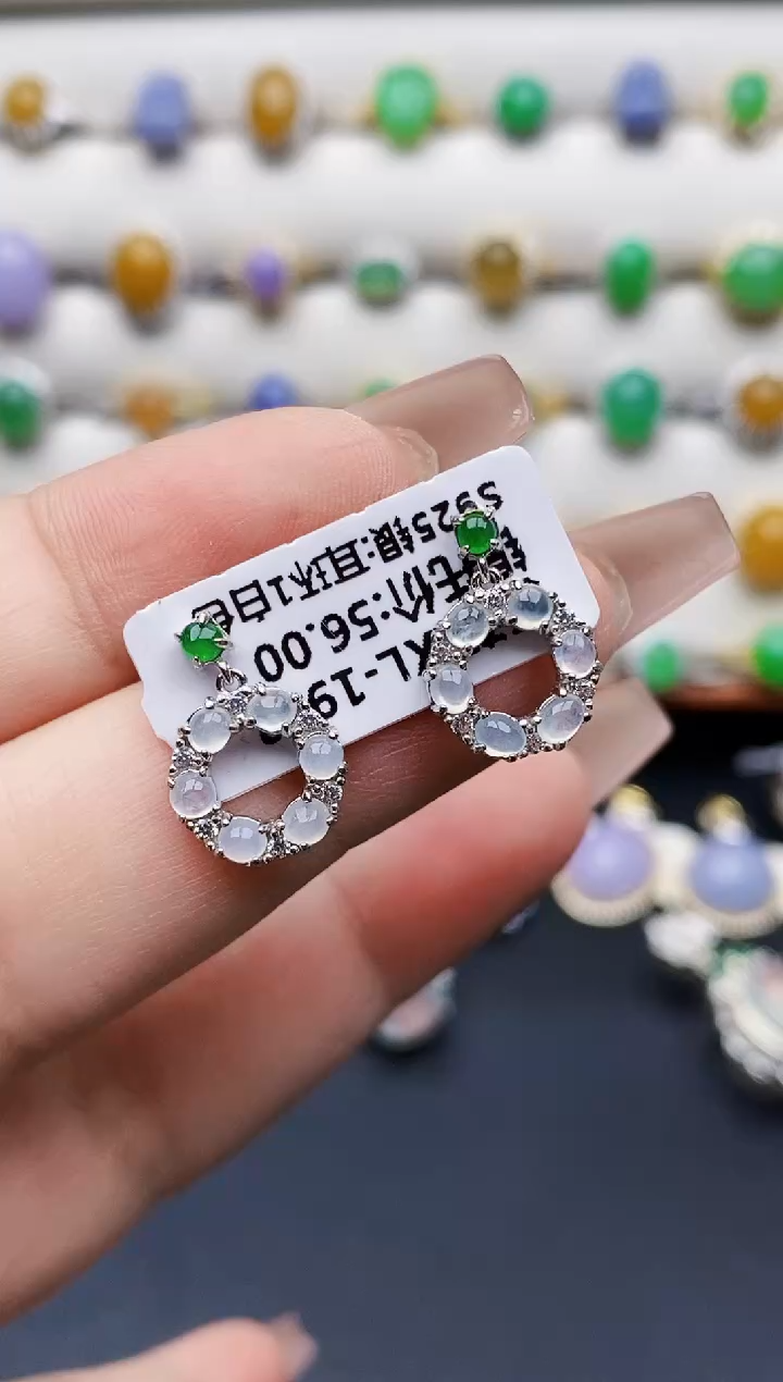 银S925镶嵌戒指翡翠1162