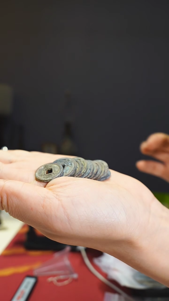 【闪购商品】金属老十二生肖花钱一组十二0287