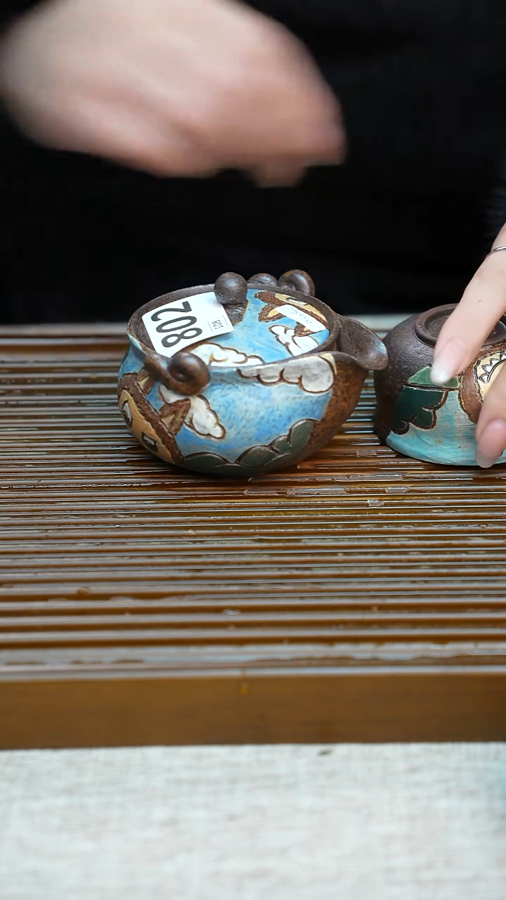 纯手工粗陶茶具每一只不一样