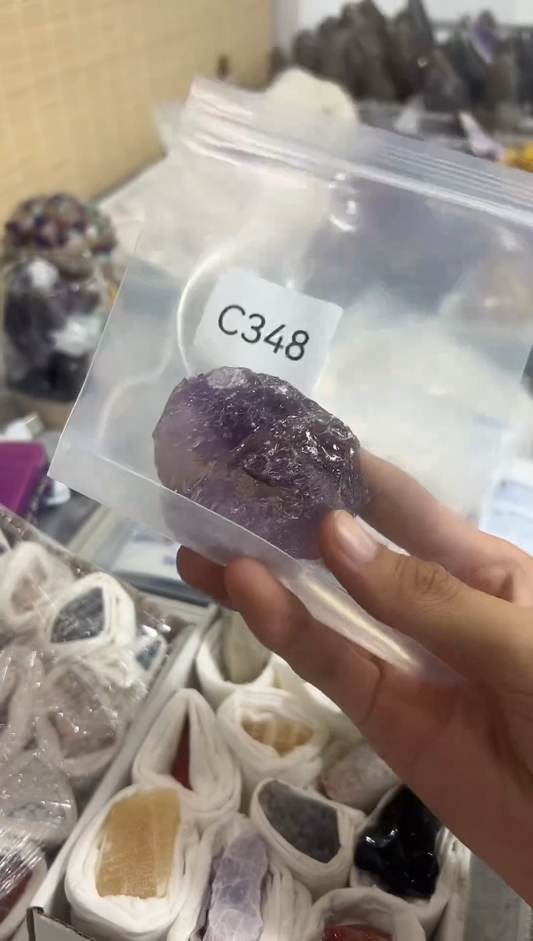 未镶嵌珠宝半成品水晶C348 