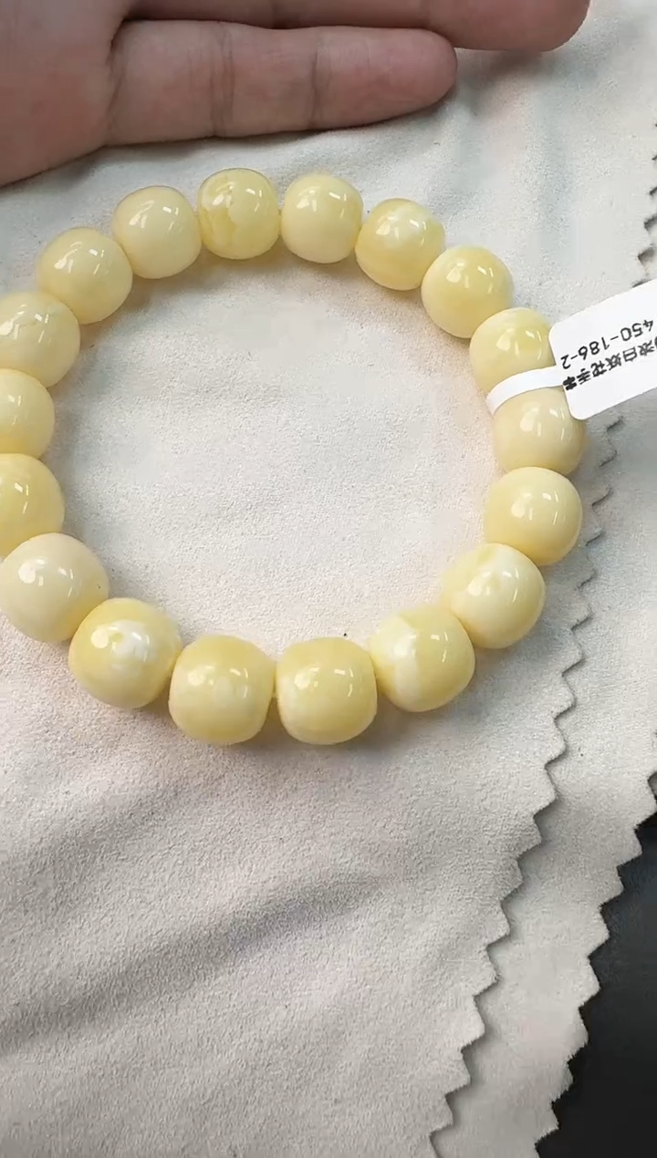 手串蜜蜡未镶嵌听***人蜜蜡手串