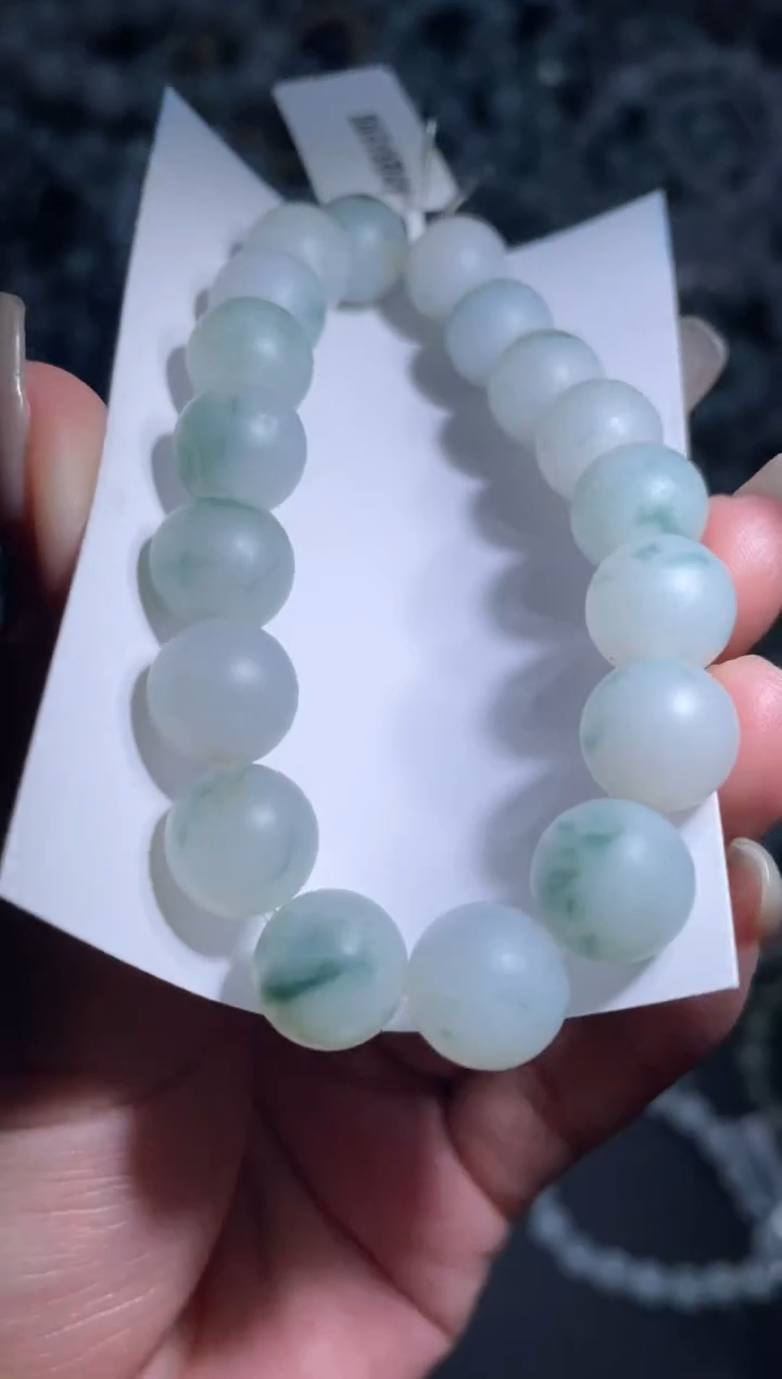 【闪购商品】定制翡翠未镶嵌天然缅甸A货翡翠手串26