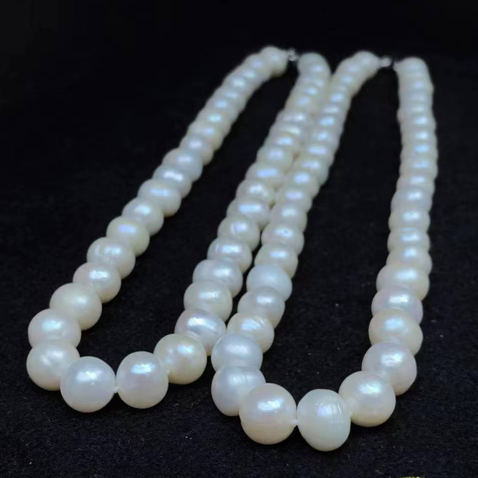 C3399【东齐珠宝】极光奥白珍珠项链-配木盒-多样性发货只发一件