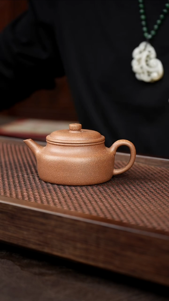 茶壶紫砂青降坡扁德钟