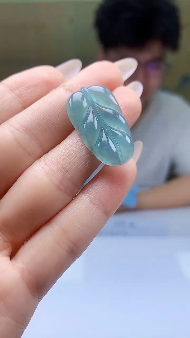 【闪购商品】定制翡翠未镶嵌4688ty-毛货挂件53