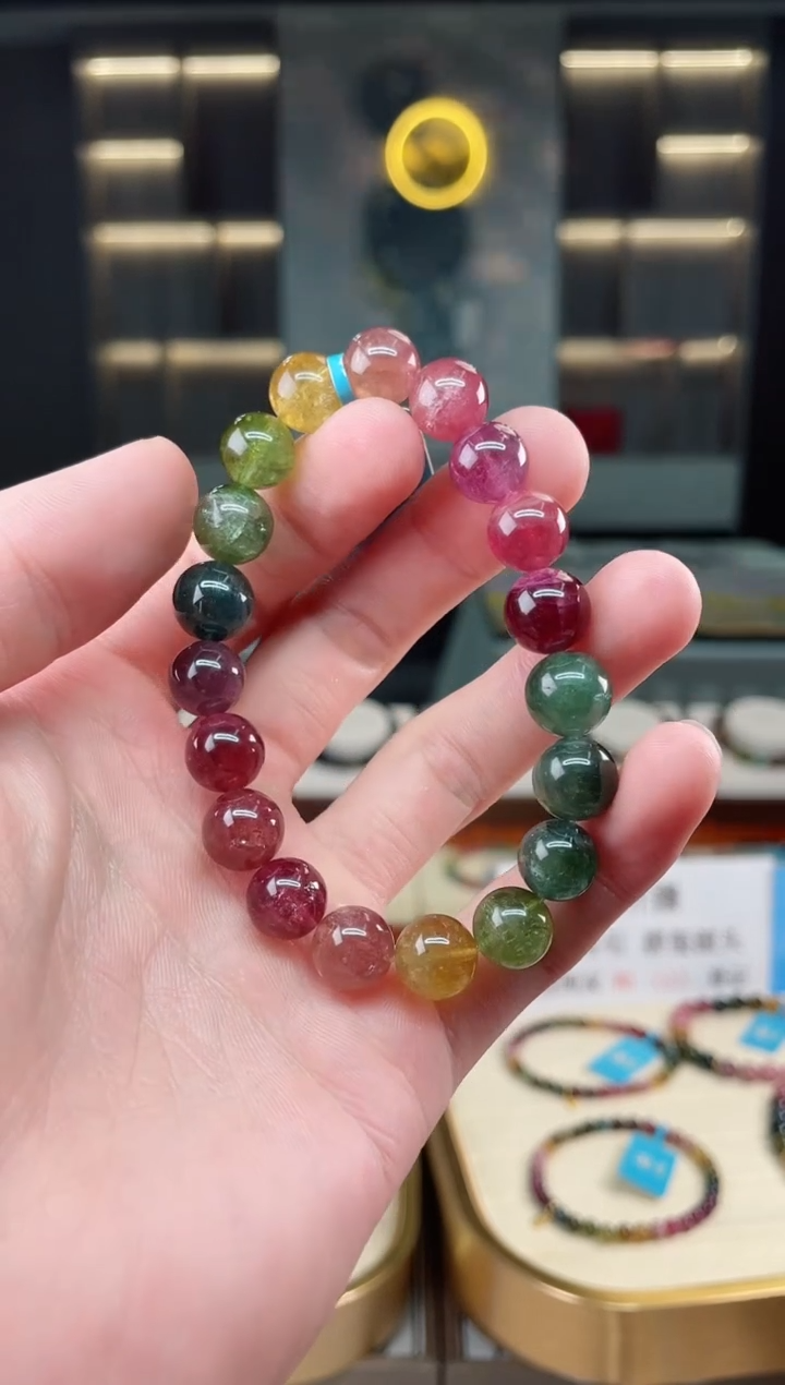【闪购商品】碧玺收藏级单圈手串10mm+未镶嵌（多样性发一条）xion