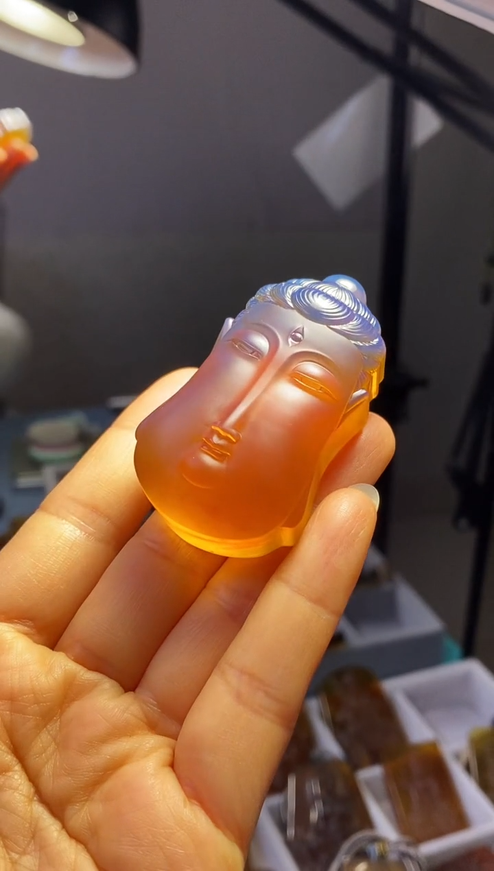 【闪购商品】琥珀颈饰未镶嵌SN2-37（有福气·佛脸）