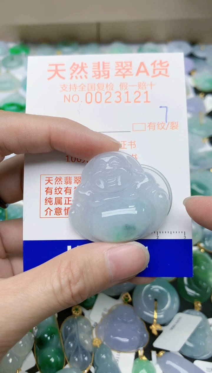 【闪购商品】翡翠颈饰未镶嵌7天然翡翠A货 