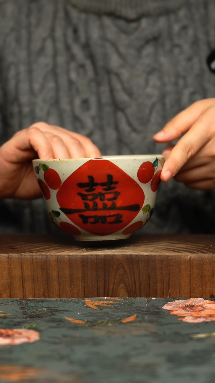 杯釉下彩手工手绘同款陶器     