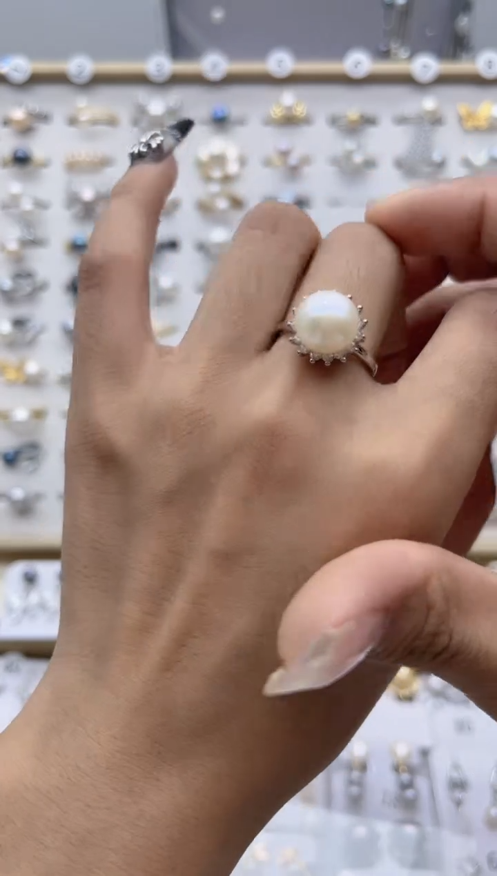 【闪购商品】淡水珍珠戒指合金0.0