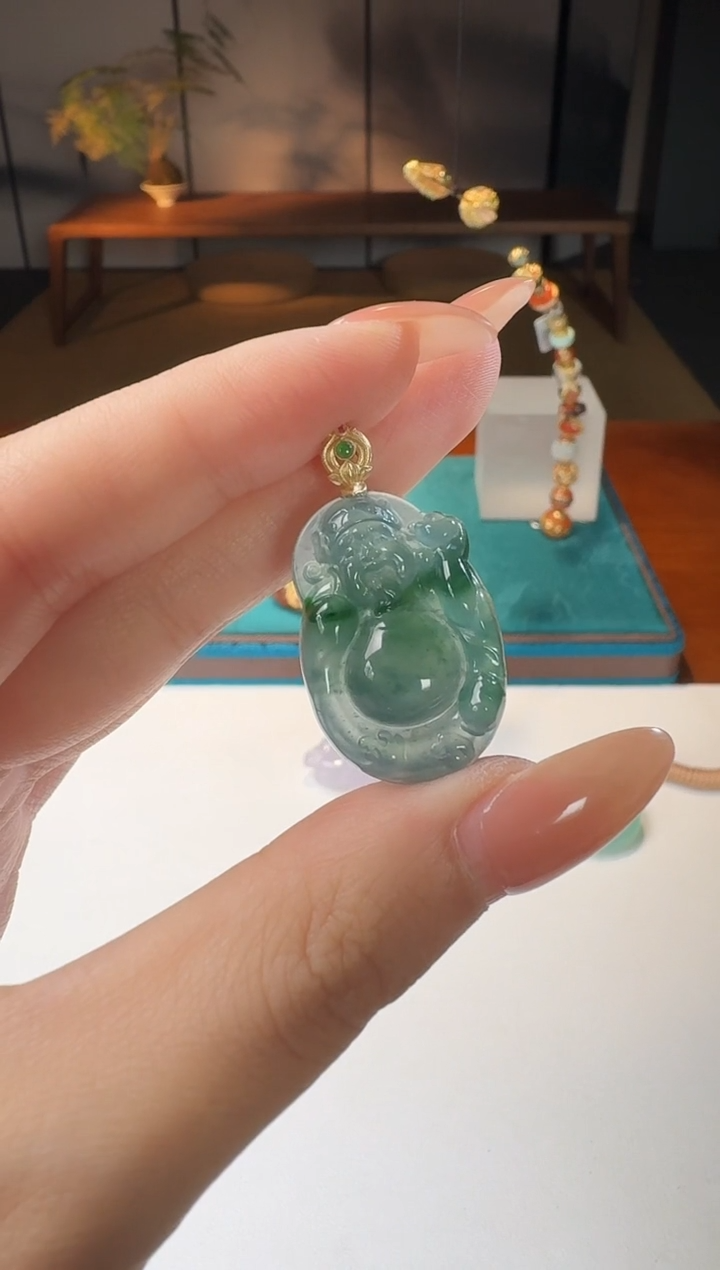 【闪购商品】翡翠银S925镶嵌颈饰【鑫鑫】
