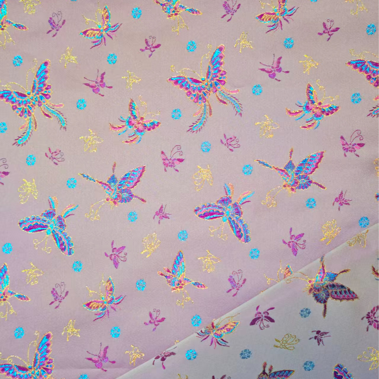 【蝴蝶-玉腰奴】垚记布庄通用国风服装布料链接国风丝绸宋锦高精密.