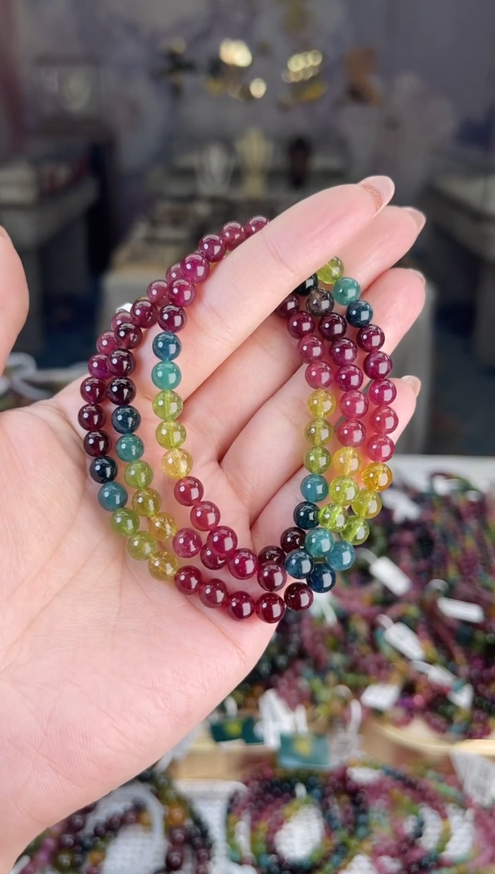 【闪购商品】碧玺/未镶嵌6mm+碧玺多圈多样性发货