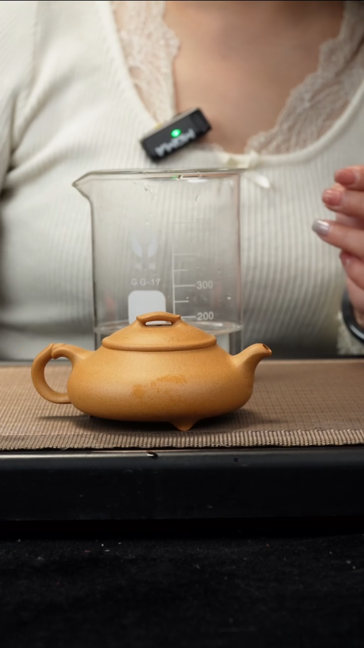 紫砂茶盏黄金段简瓢150CC