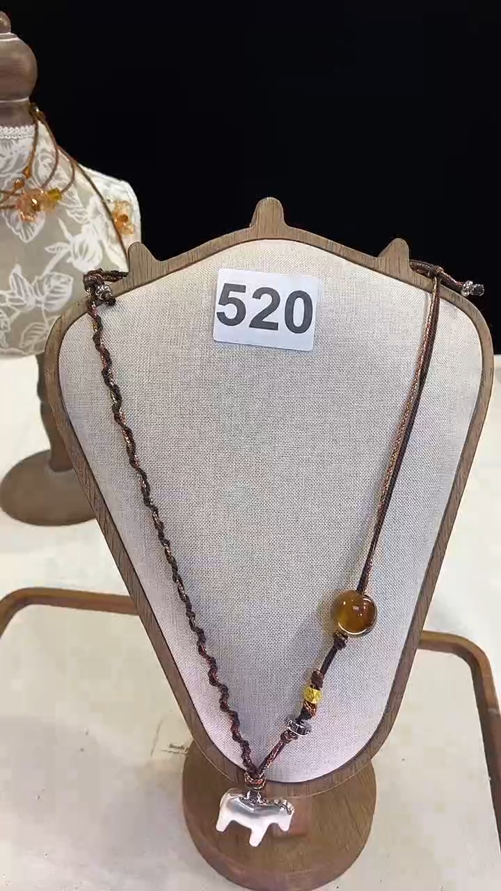 项链钛钢淡水珍珠520