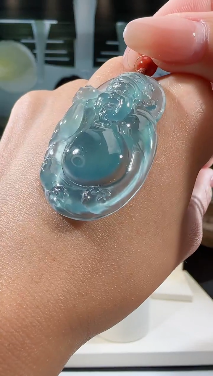 【闪购商品】翡翠吊坠(不含链)未镶嵌财神