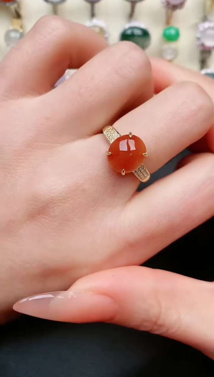 【闪购商品】翡翠戒指银S925镶嵌....